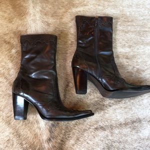 Antonio Melani Hoss Leather Western Boots